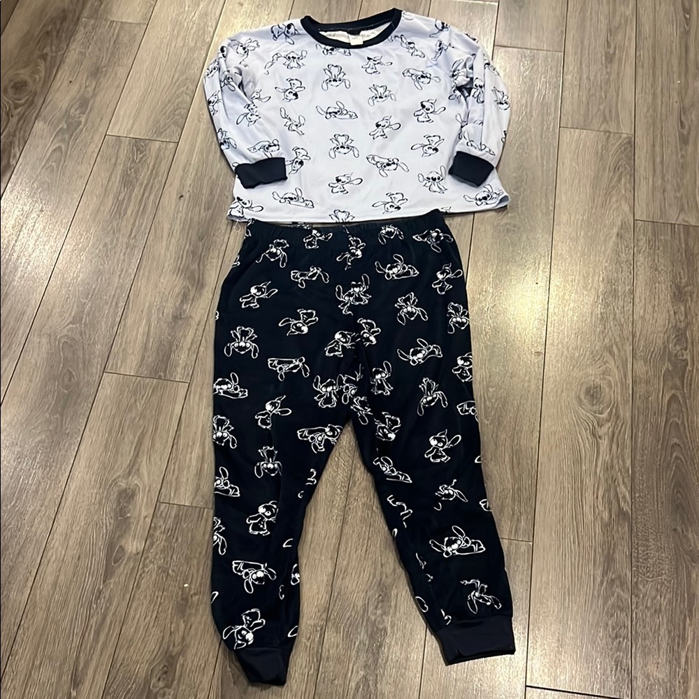 Disney Pajamas - Blue and White Stitch